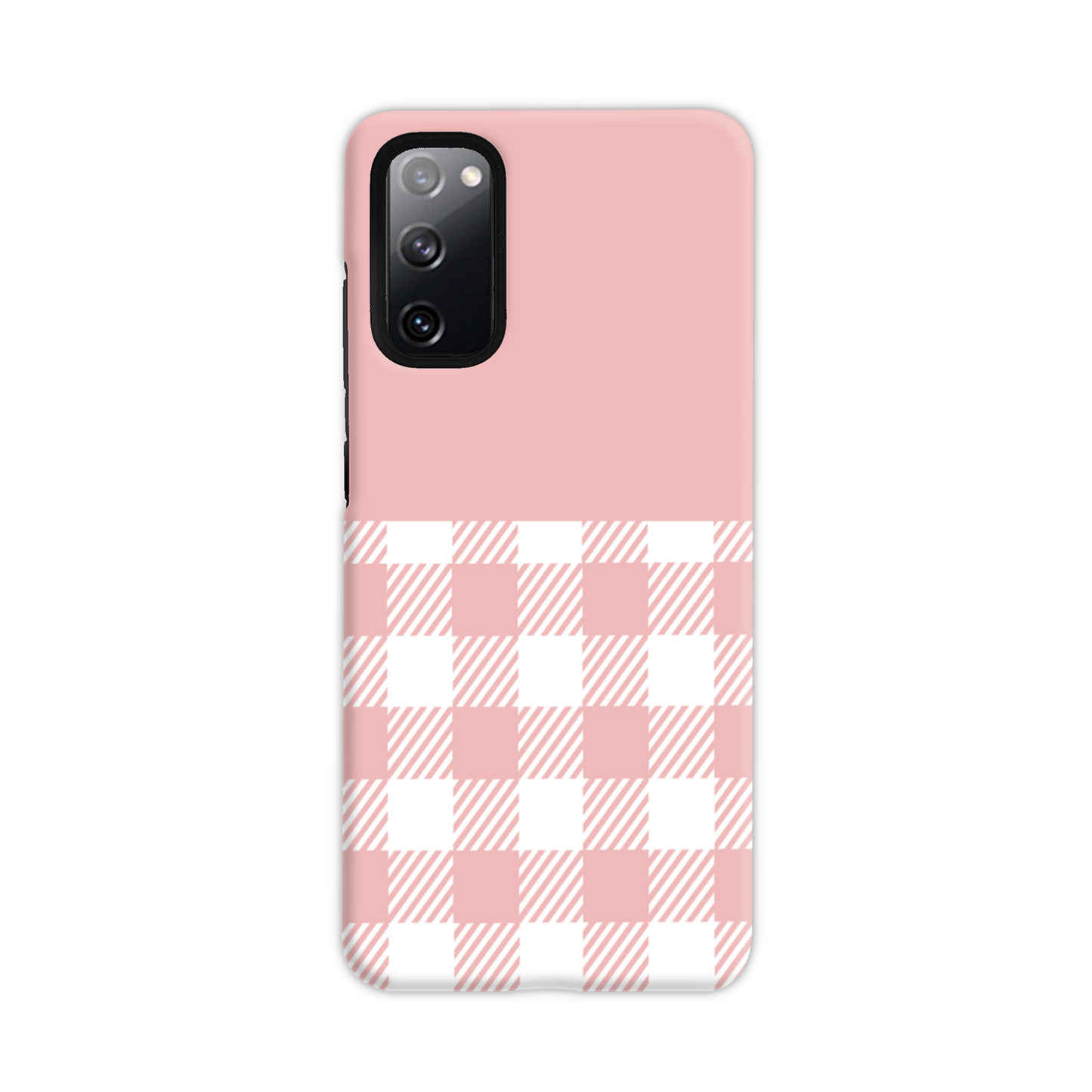 Pink Check Tough Phone Case