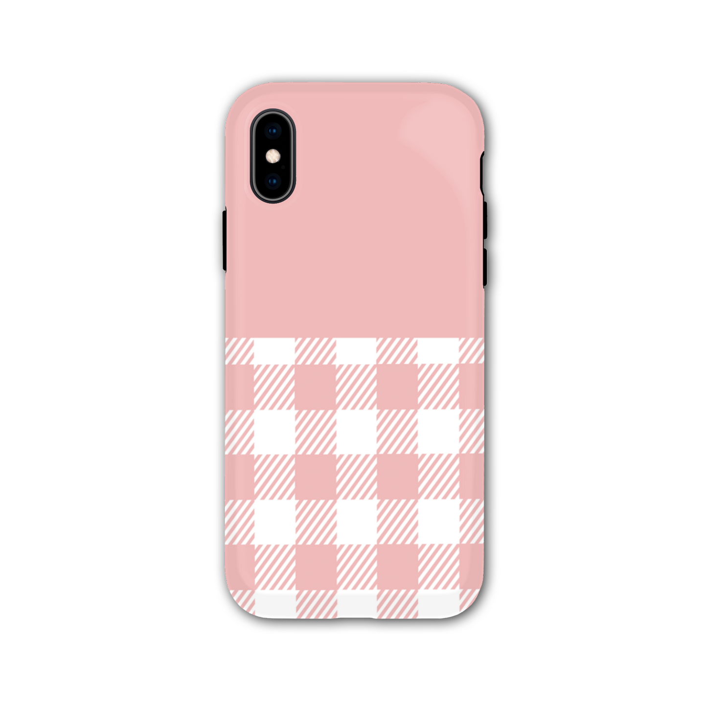Pink Check Tough Phone Case