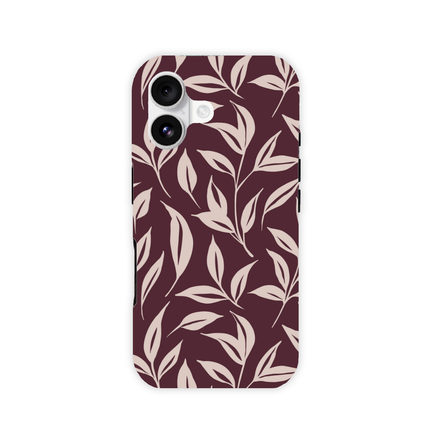 Burgundy Leaf Tough Phone Case