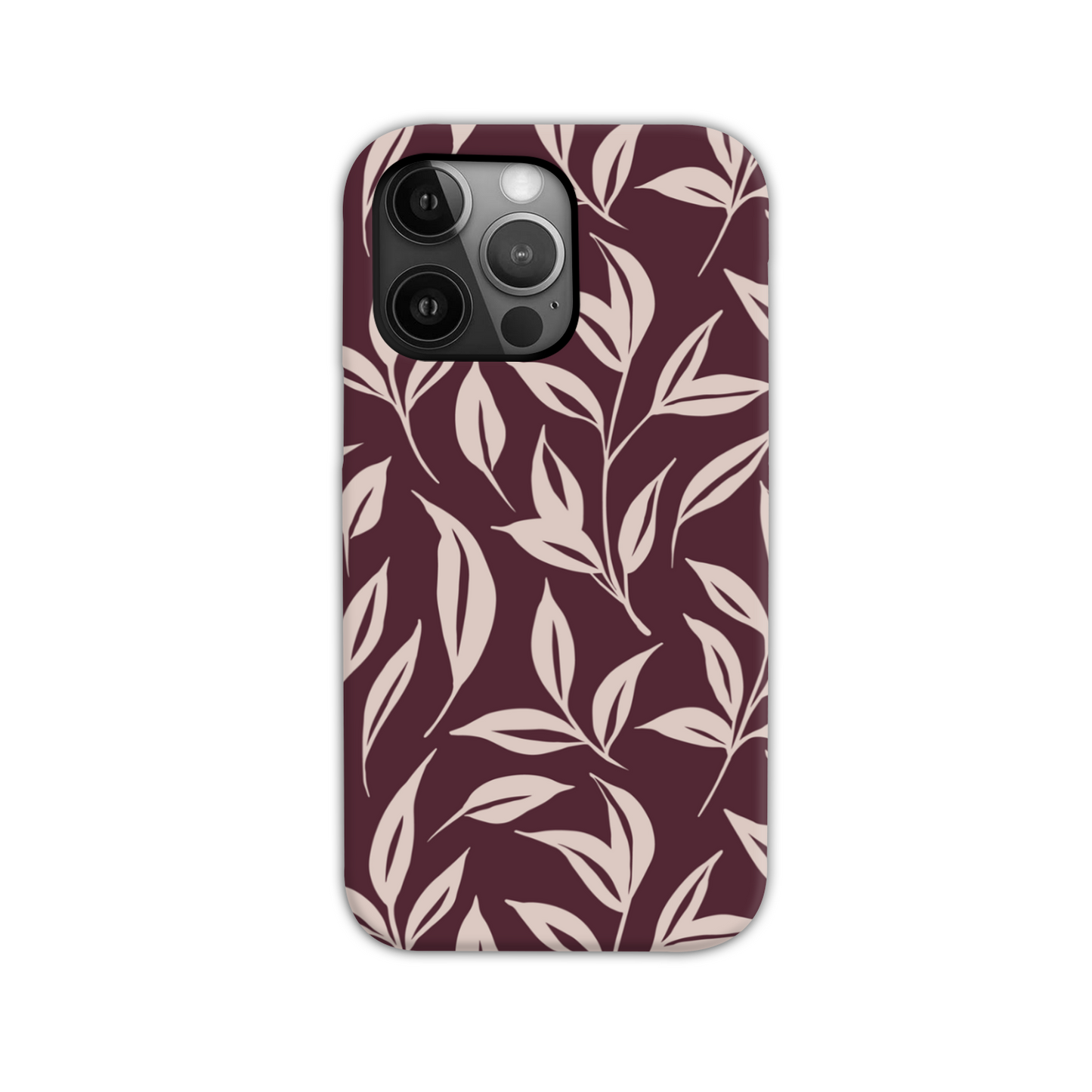 Burgundy Leaf Tough Phone Case