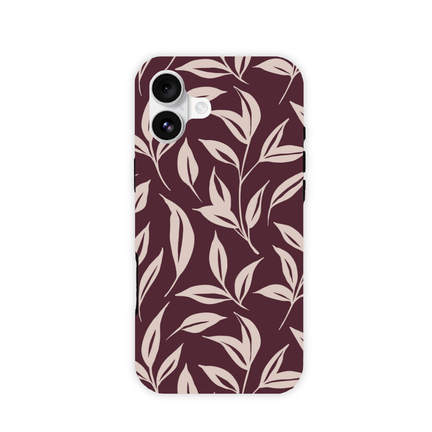 Burgundy Leaf Tough Phone Case