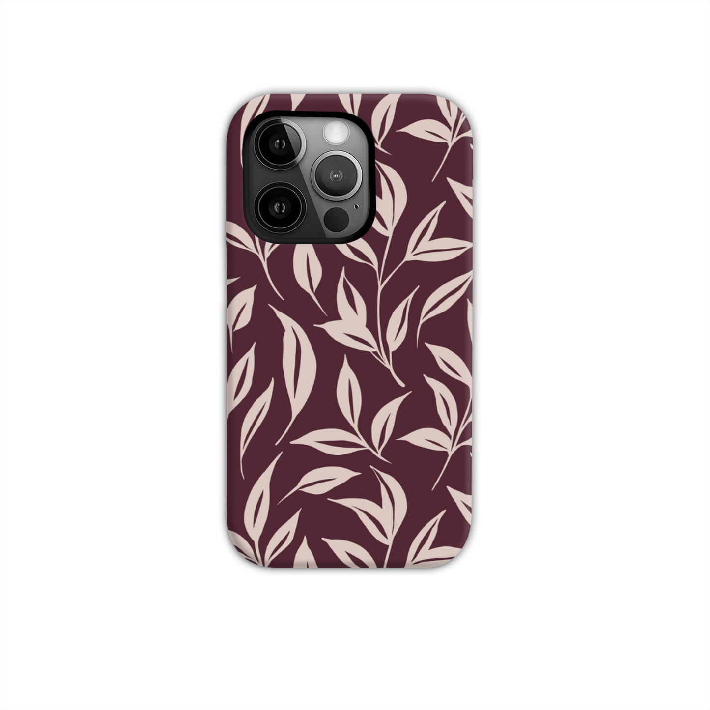 Burgundy Leaf Tough Phone Case