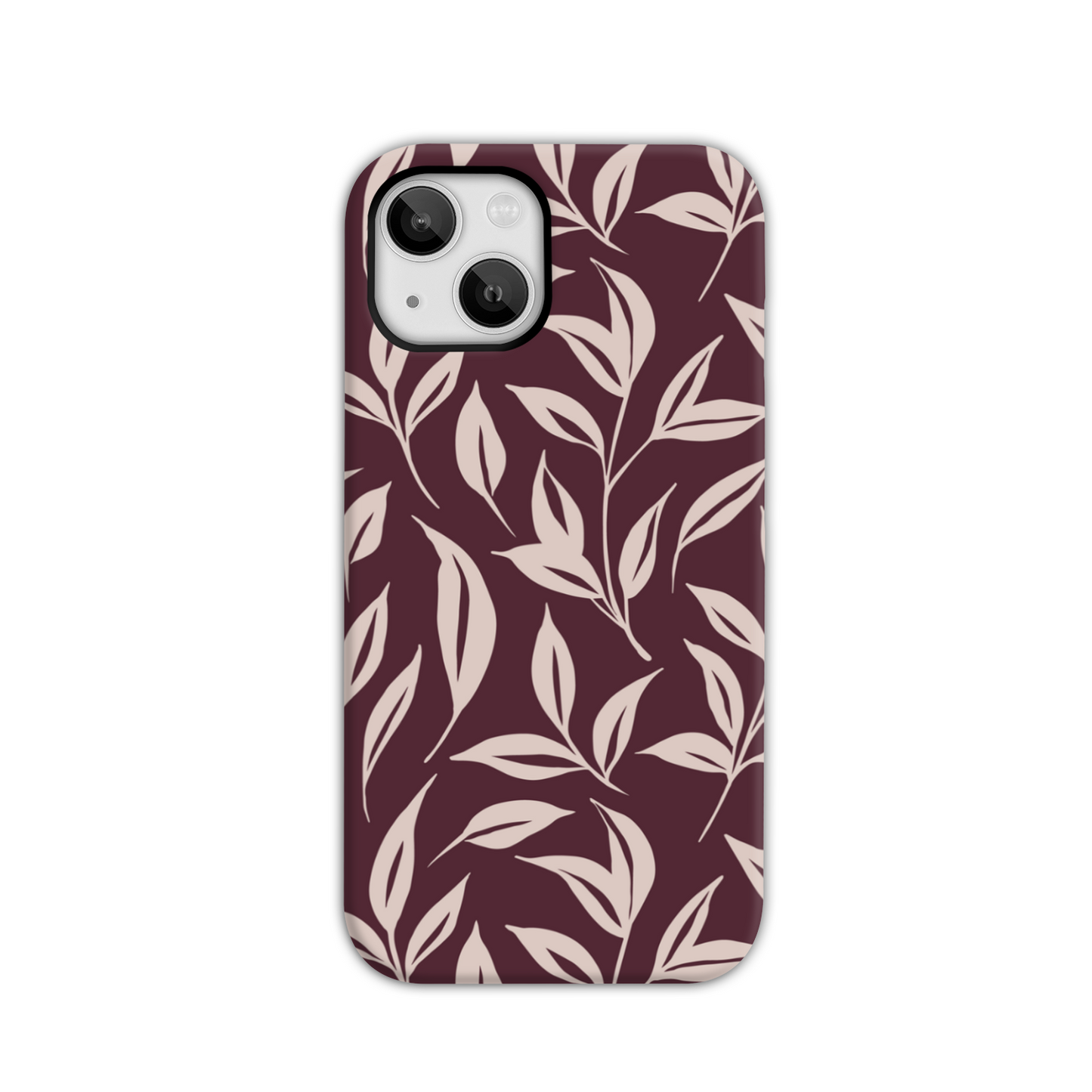 Burgundy Leaf Tough Phone Case