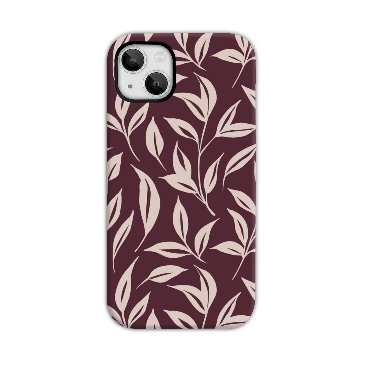 Burgundy Leaf Tough Phone Case