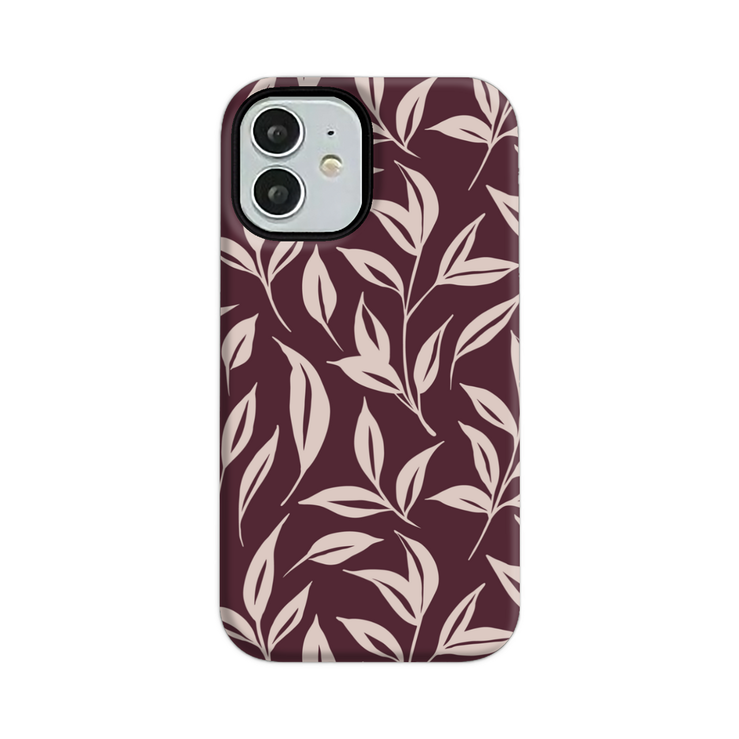 Burgundy Leaf Tough Phone Case