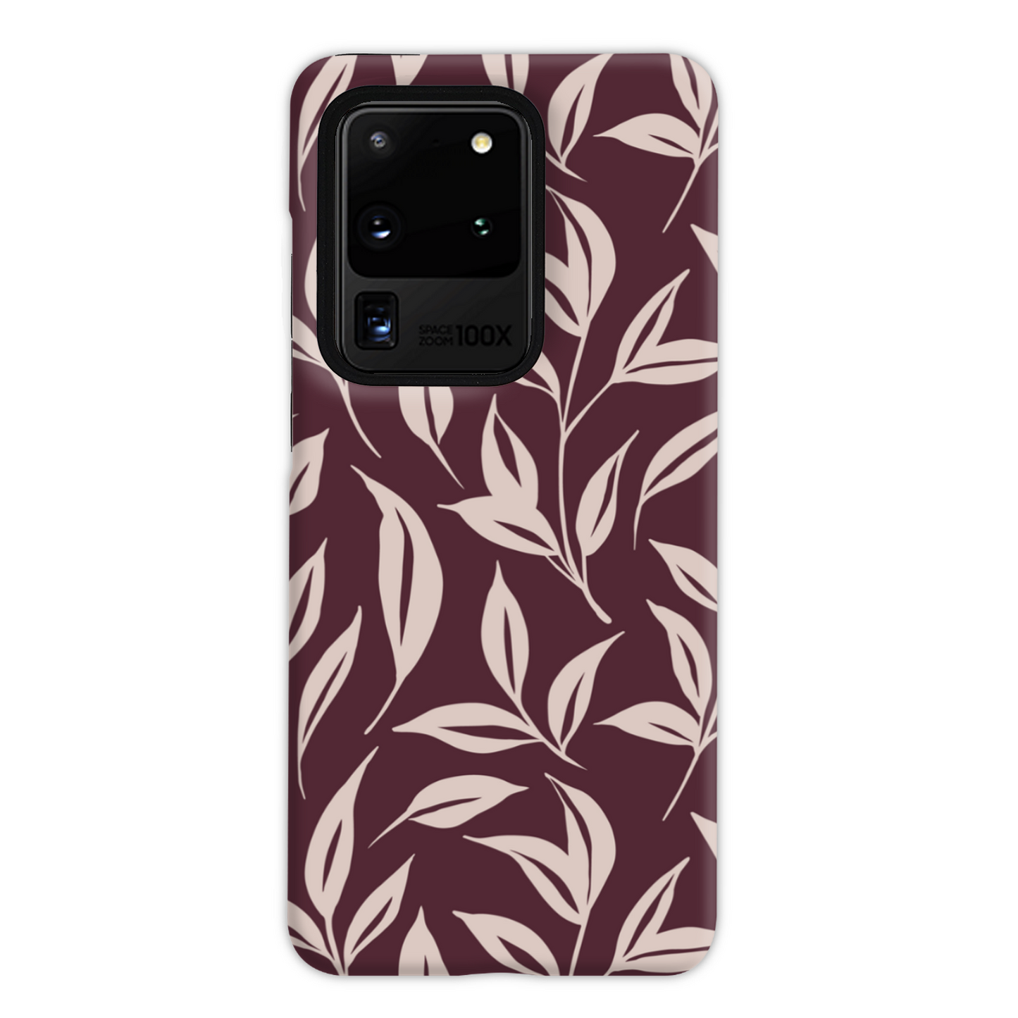 Burgundy Leaf Tough Phone Case