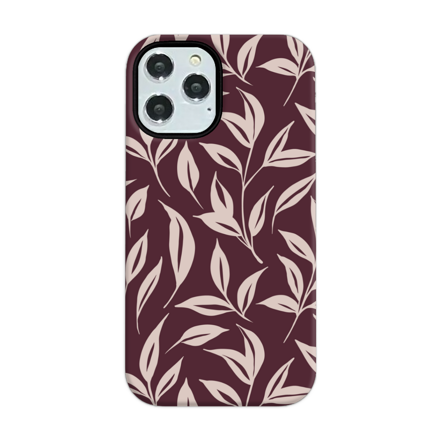 Burgundy Leaf Tough Phone Case