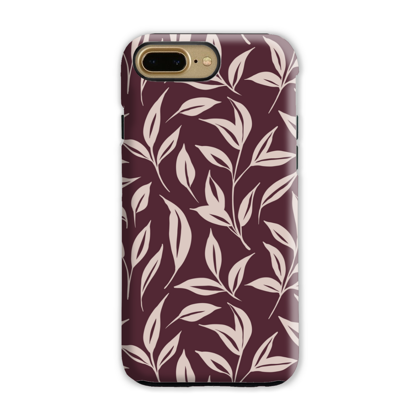 Burgundy Leaf Tough Phone Case