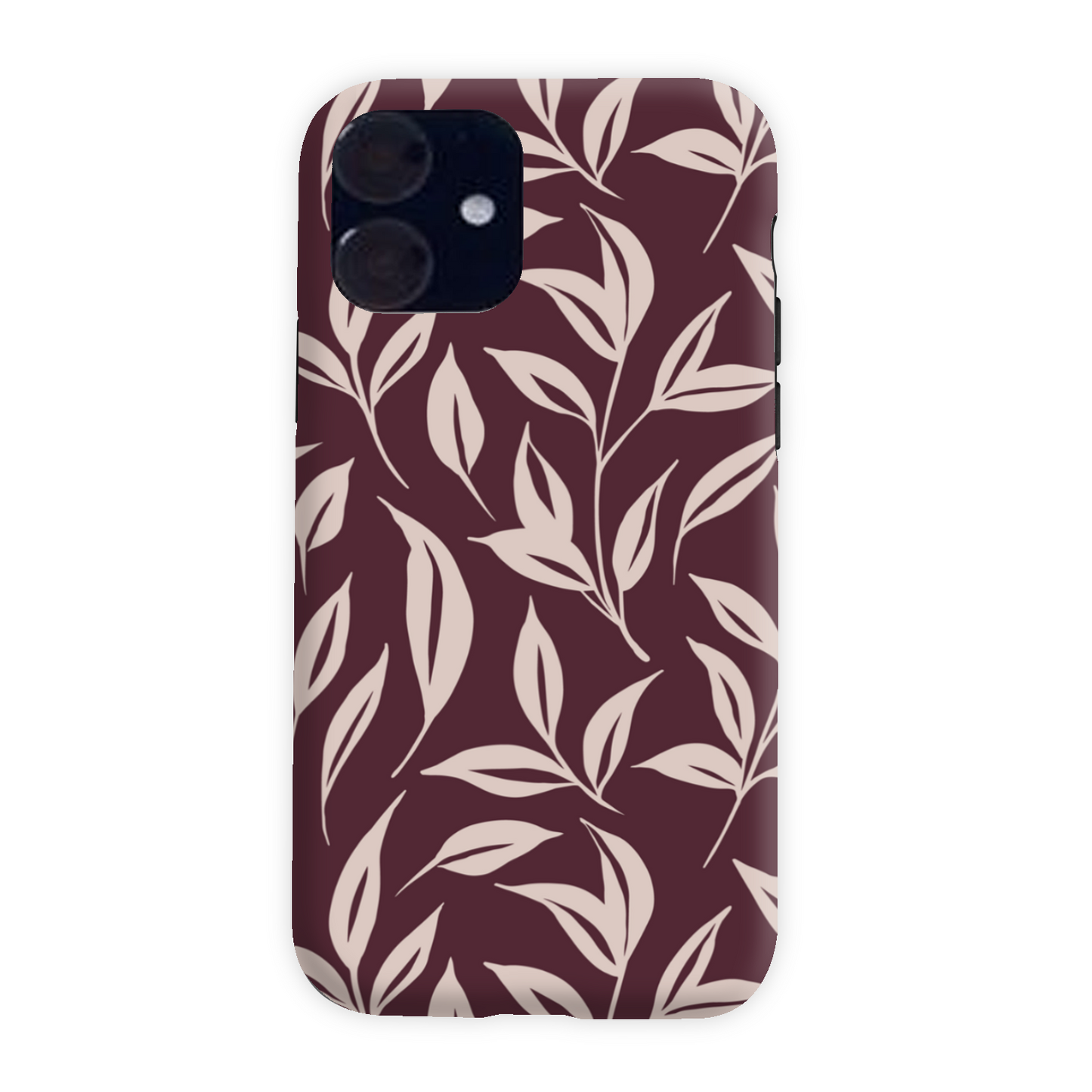 Burgundy Leaf Tough Phone Case