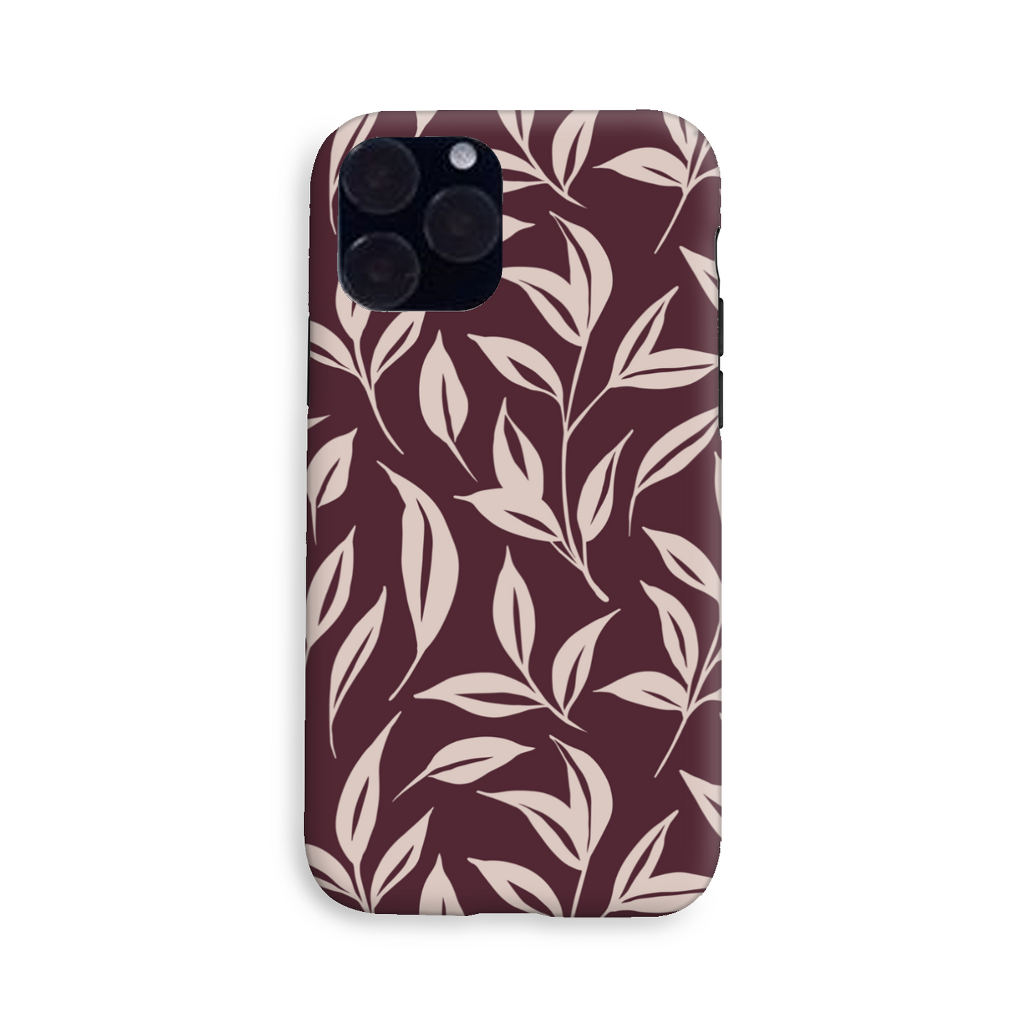 Burgundy Leaf Tough Phone Case
