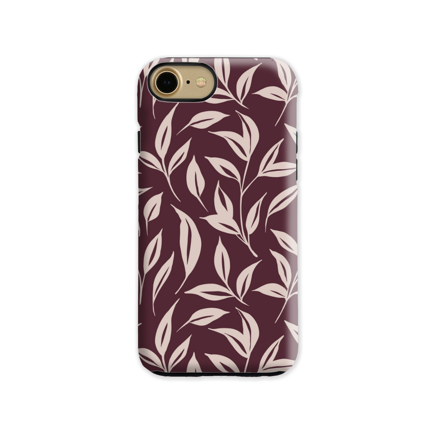 Burgundy Leaf Tough Phone Case