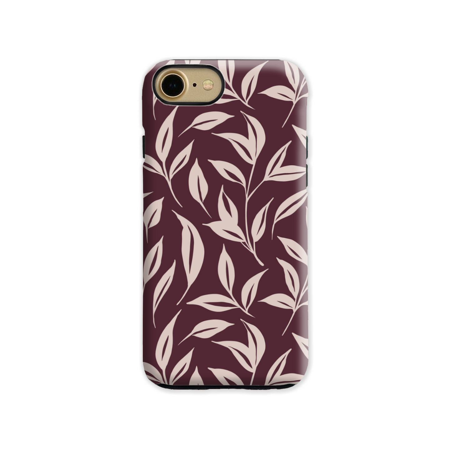 Burgundy Leaf Tough Phone Case