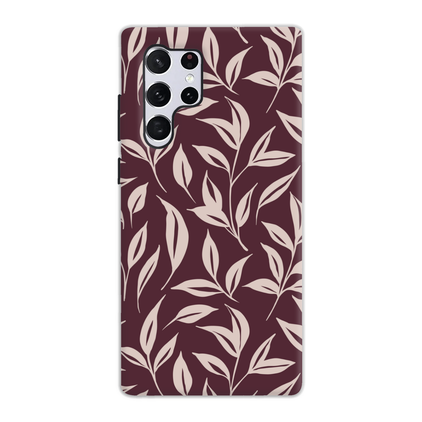 Burgundy Leaf Tough Phone Case
