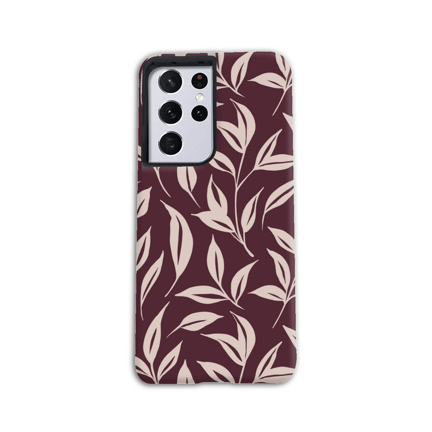 Burgundy Leaf Tough Phone Case