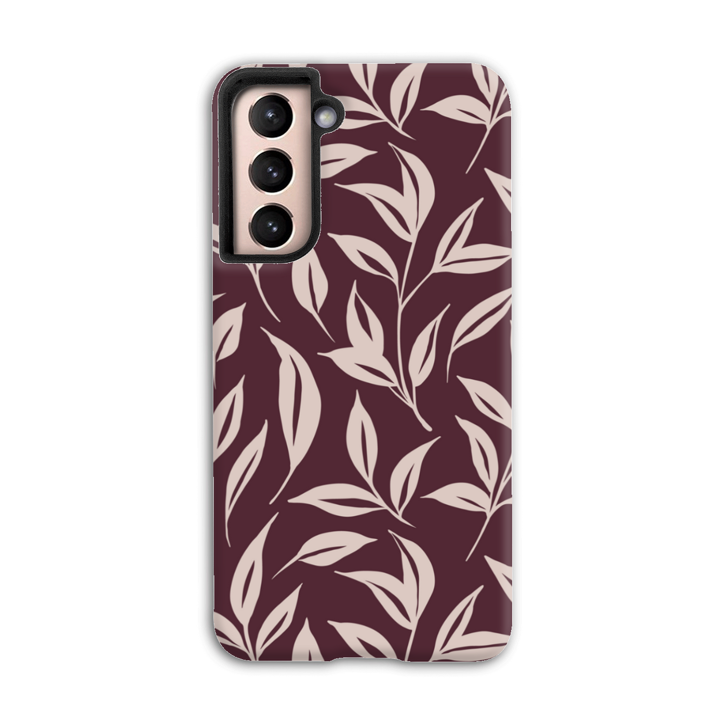 Burgundy Leaf Tough Phone Case