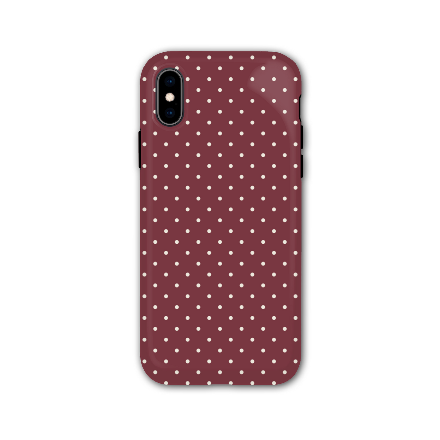 Burgundy Spot Tough Phone Case