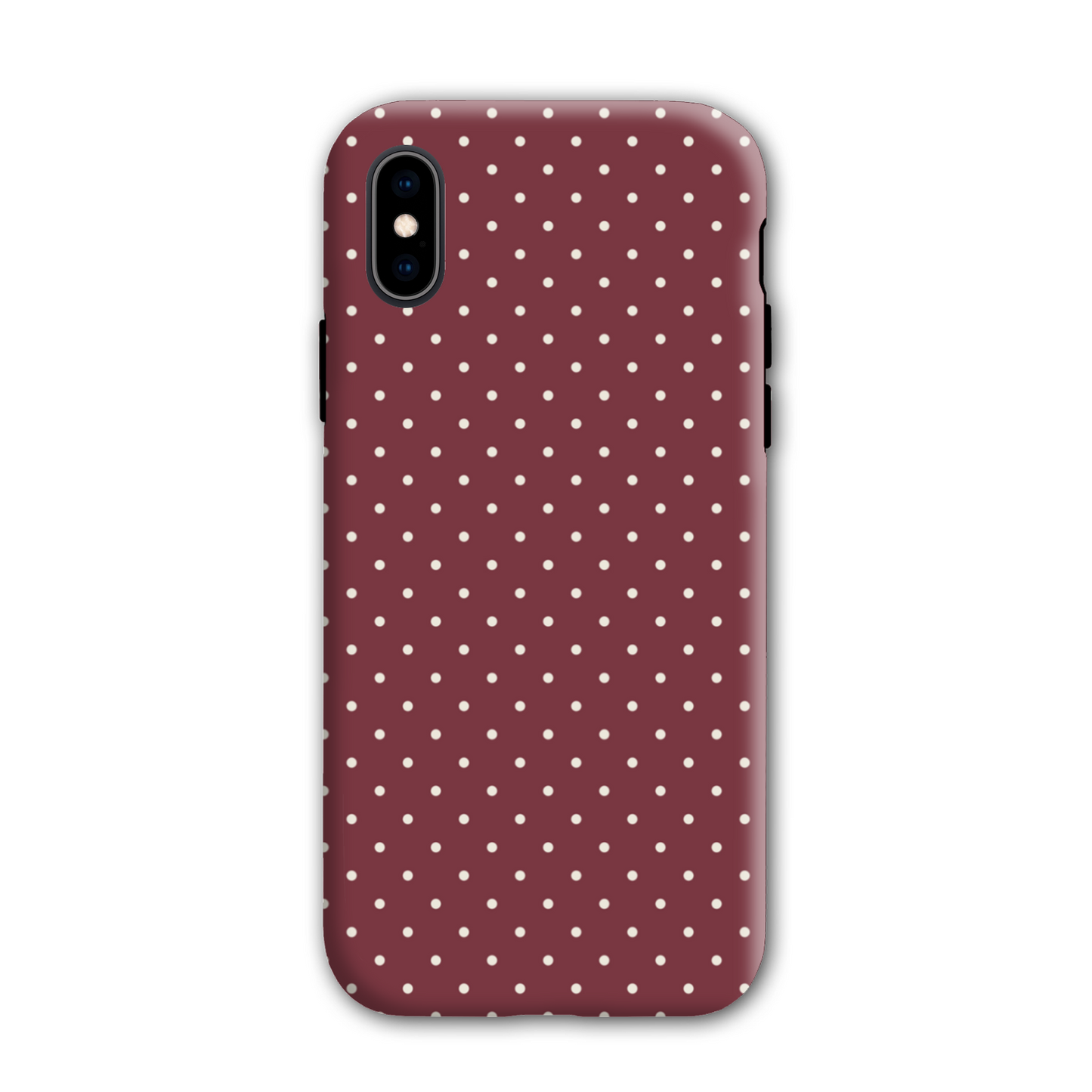 Burgundy Spot Tough Phone Case