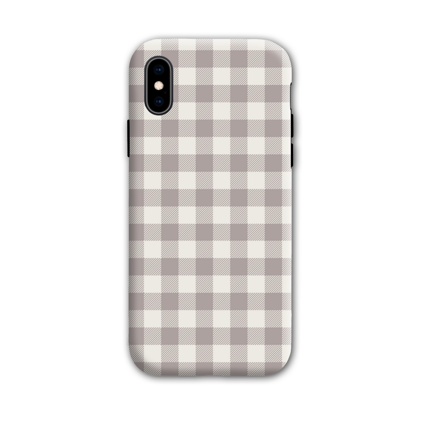 Natural Check Tough Phone Case