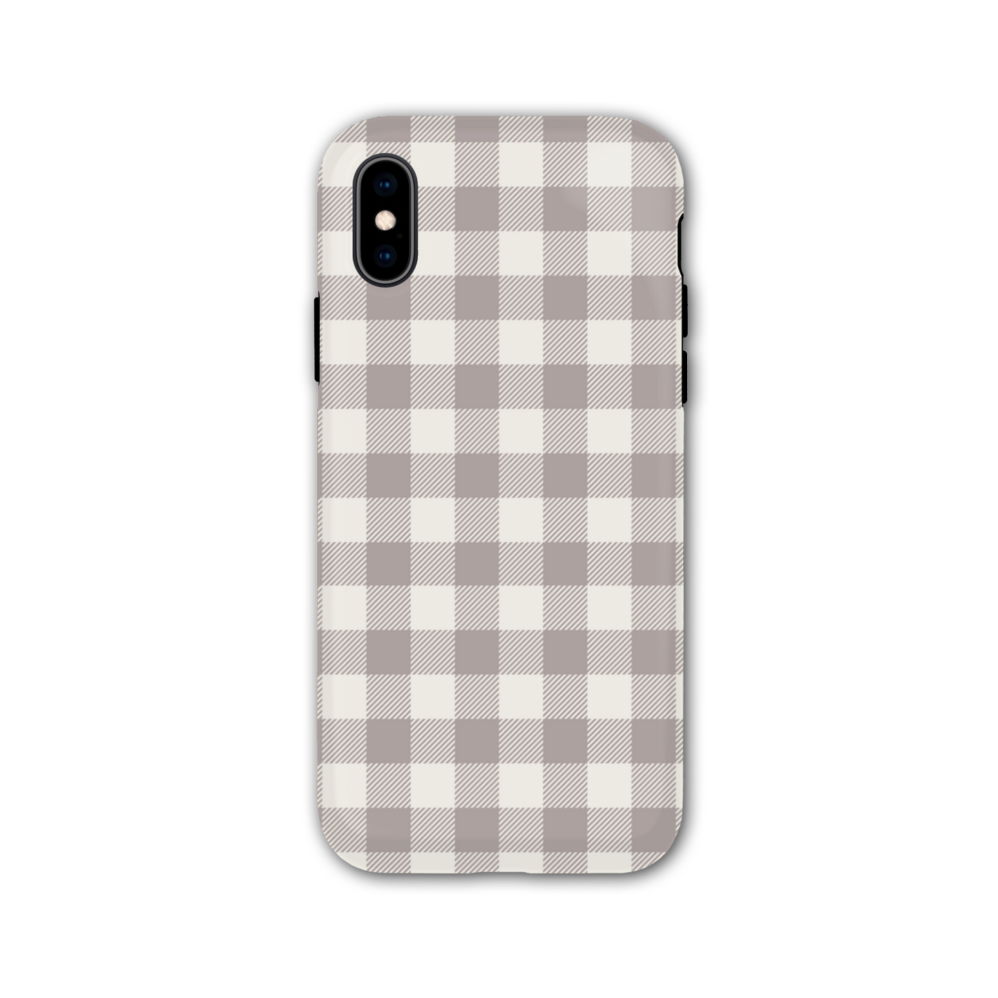 Natural Check Tough Phone Case