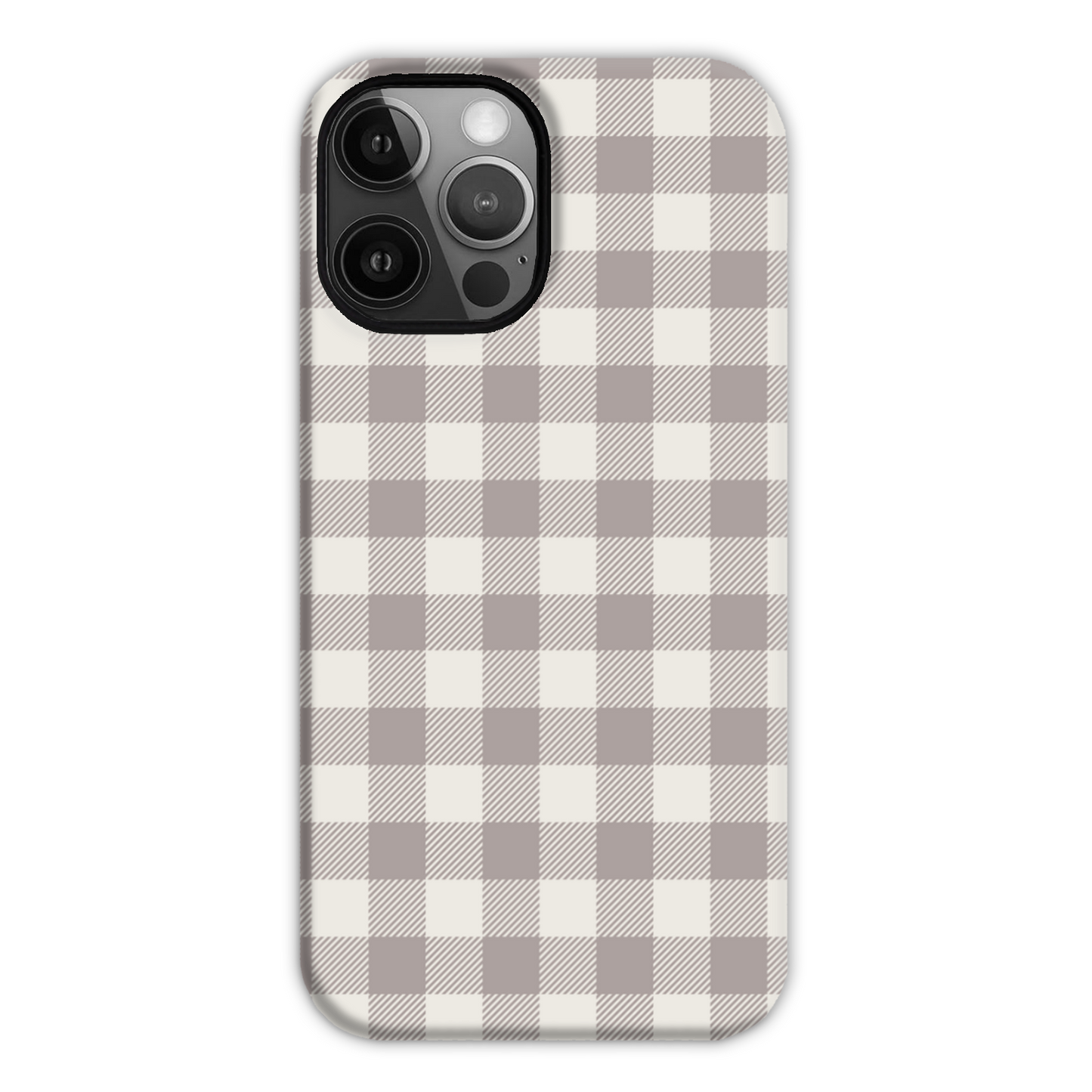 Natural Check Tough Phone Case