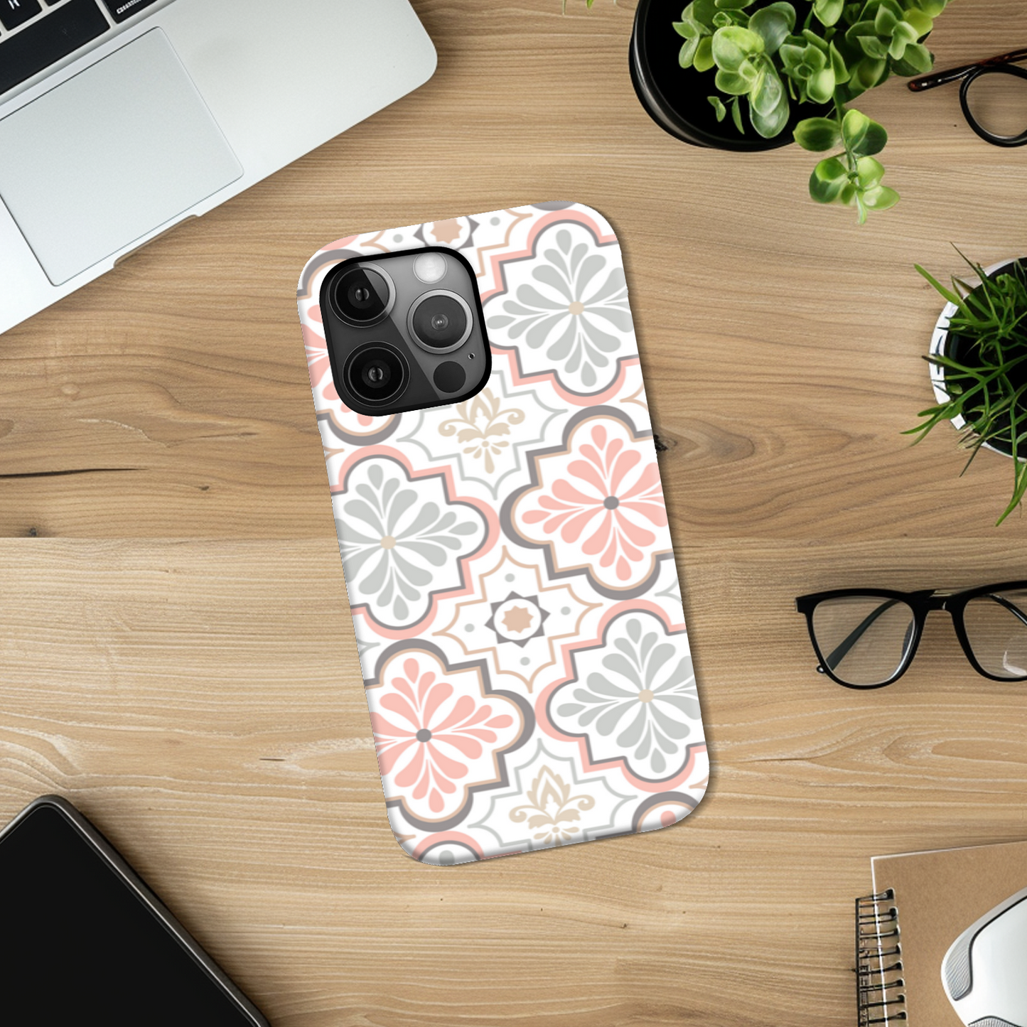 Pink Tile Tough Phone Case