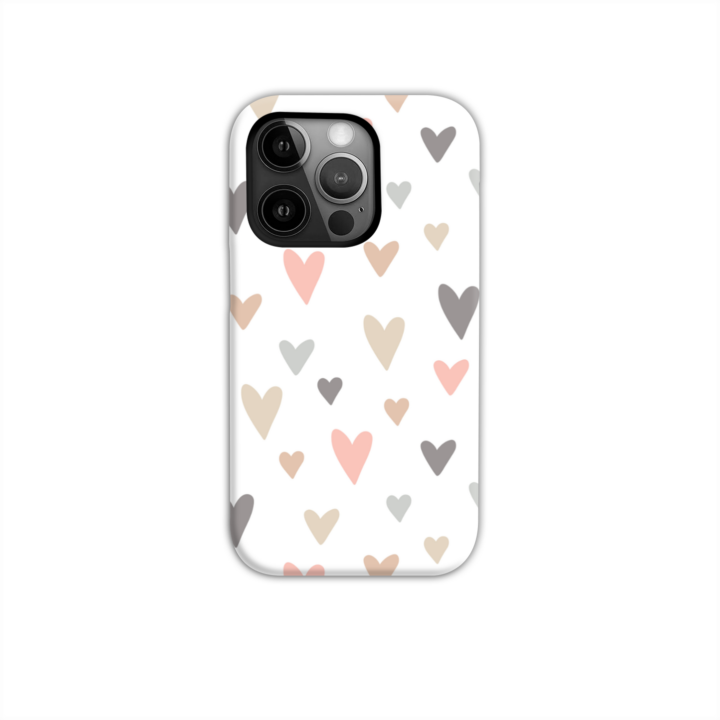 Neutral Hearts Tough Phone Case