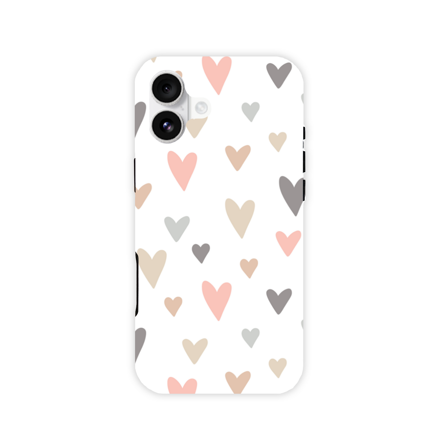Neutral Hearts Tough Phone Case