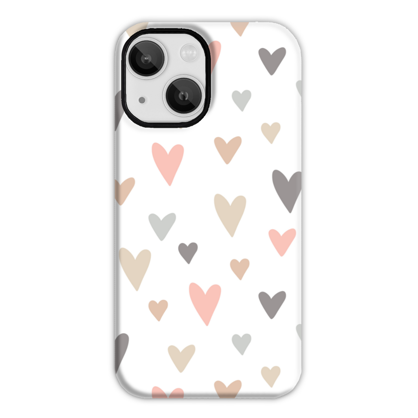 Neutral Hearts Tough Phone Case