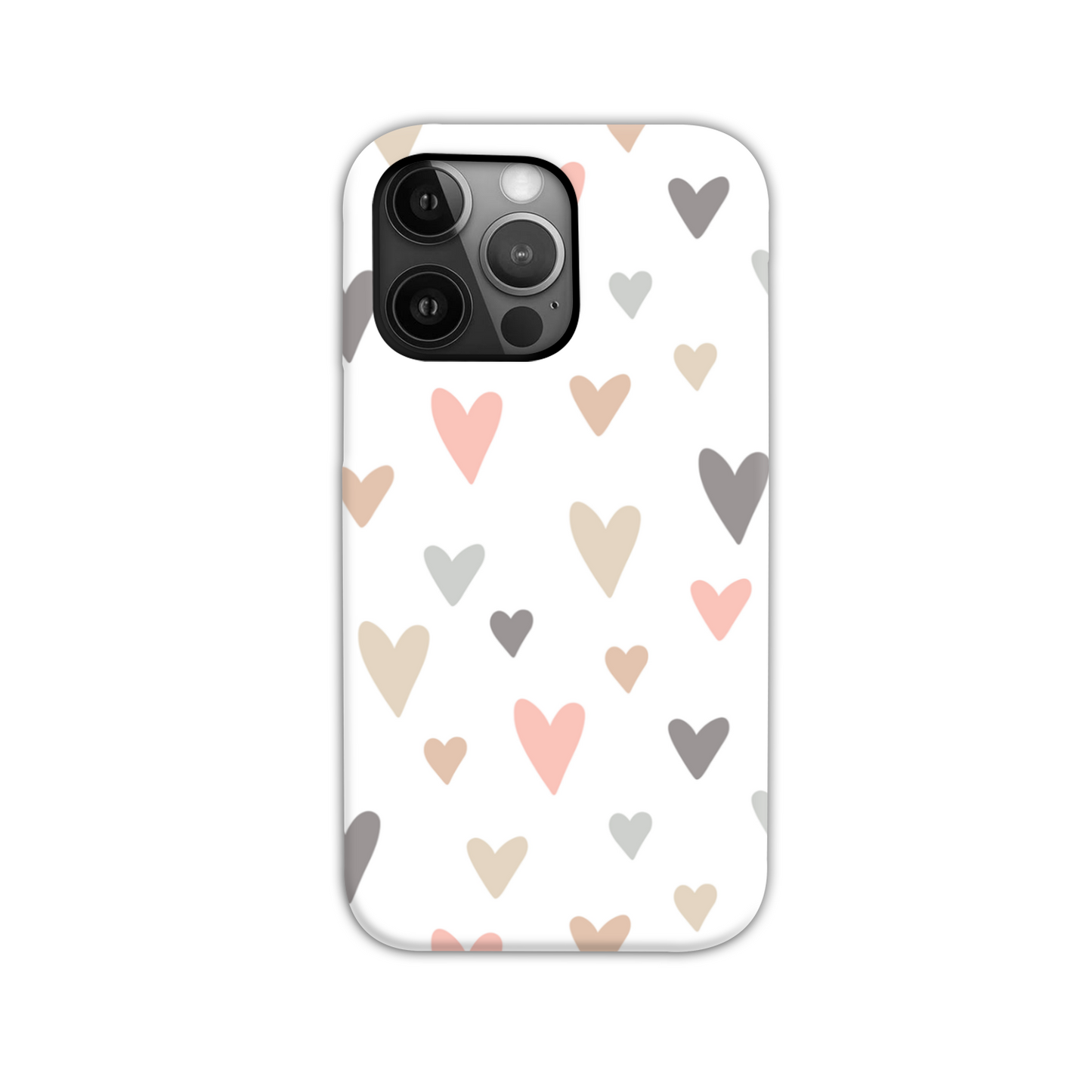 Neutral Hearts Tough Phone Case