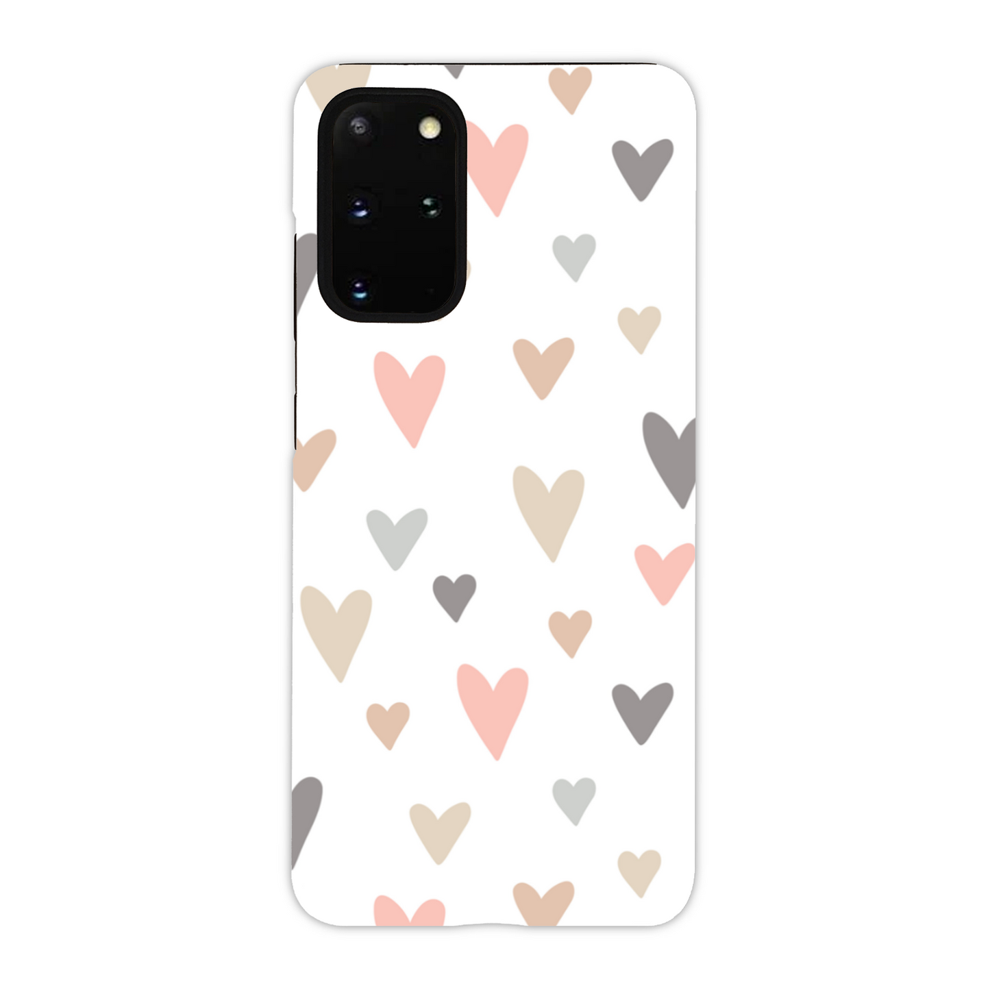 Neutral Hearts Tough Phone Case