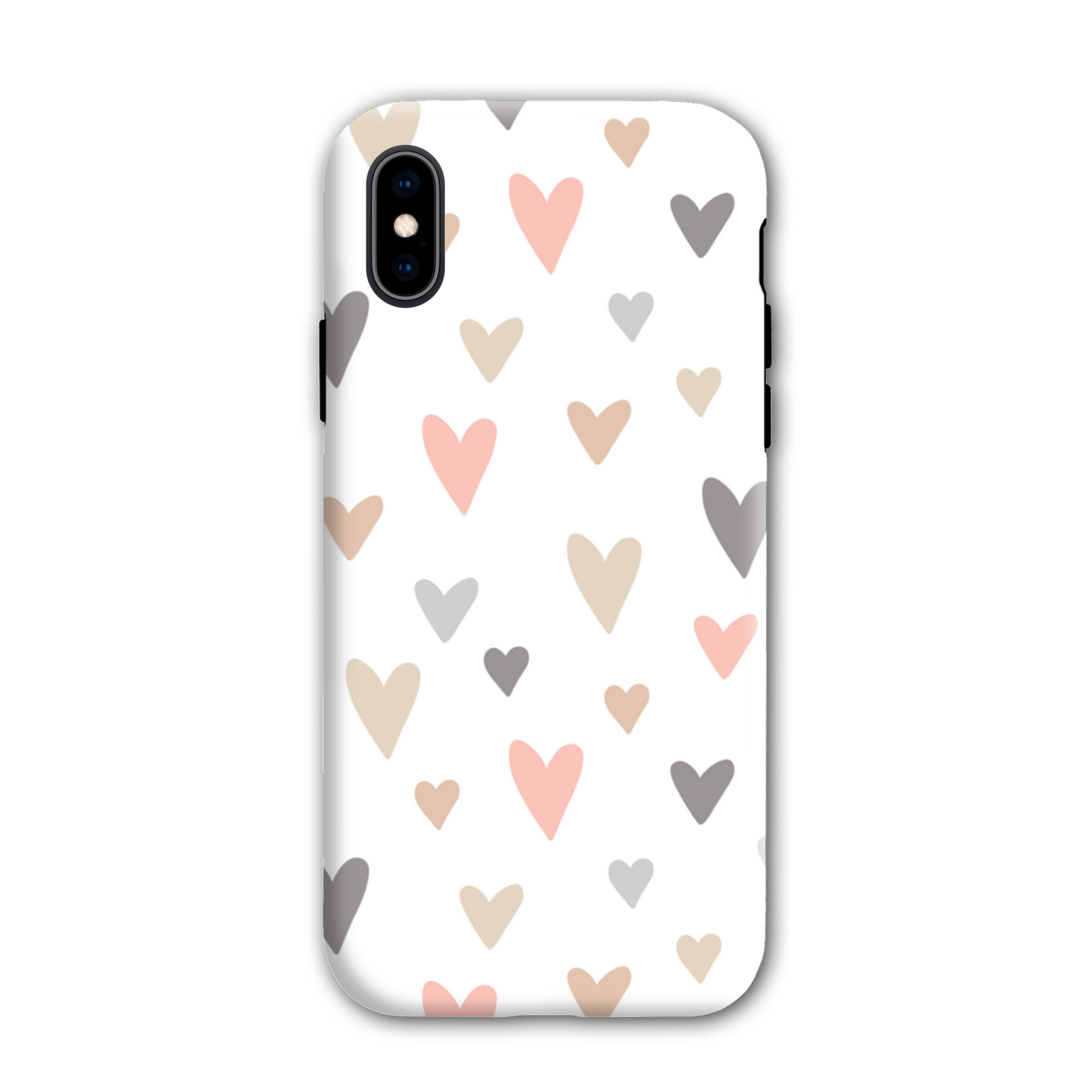 Neutral Hearts Tough Phone Case
