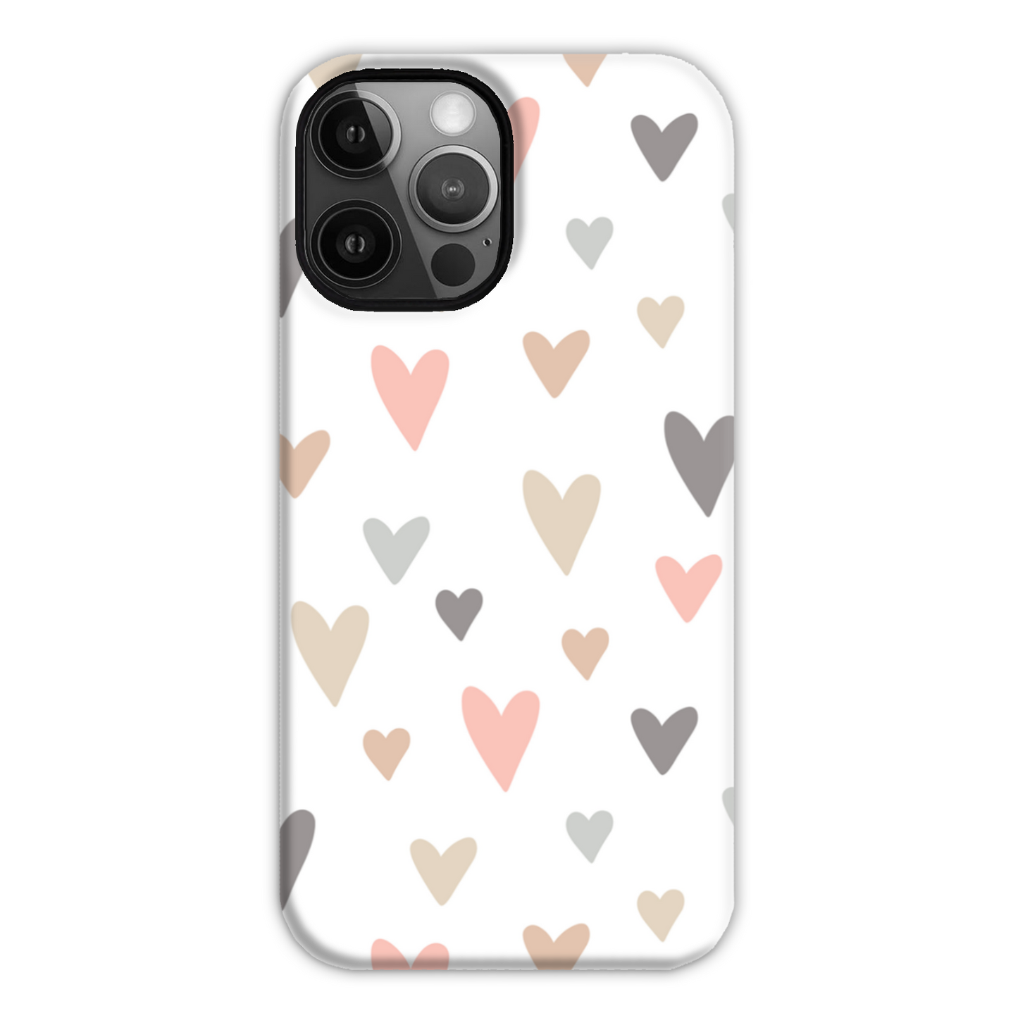 Neutral Hearts Tough Phone Case