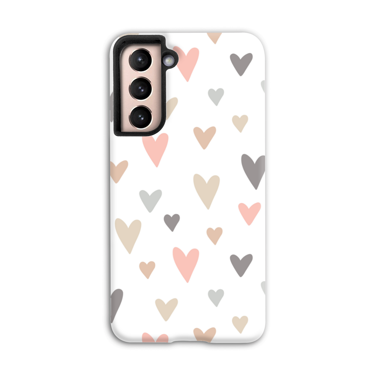 Neutral Hearts Tough Phone Case
