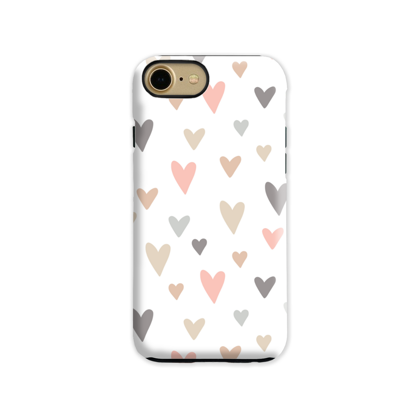 Neutral Hearts Tough Phone Case