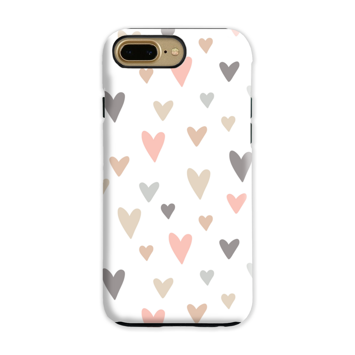 Neutral Hearts Tough Phone Case