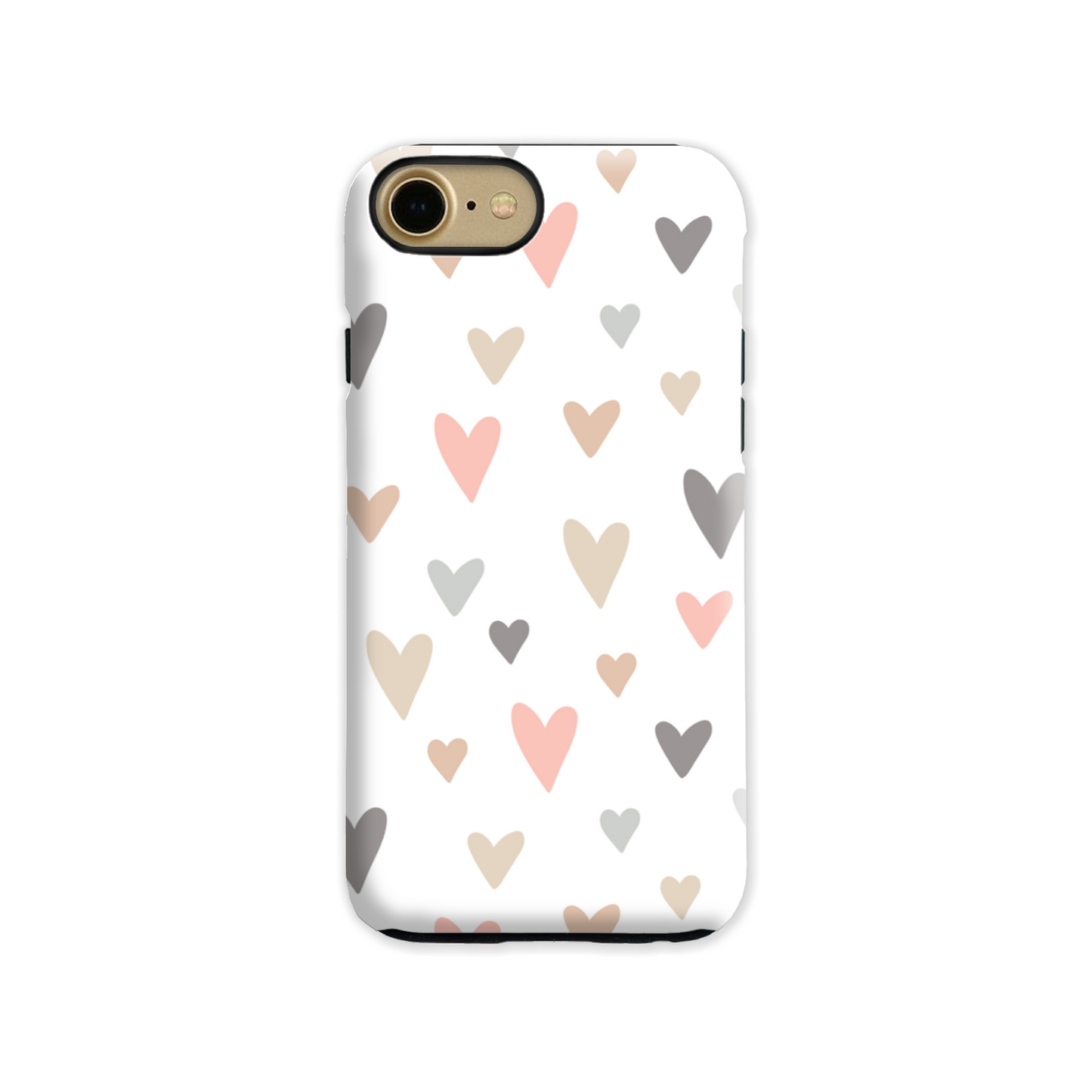 Neutral Hearts Tough Phone Case