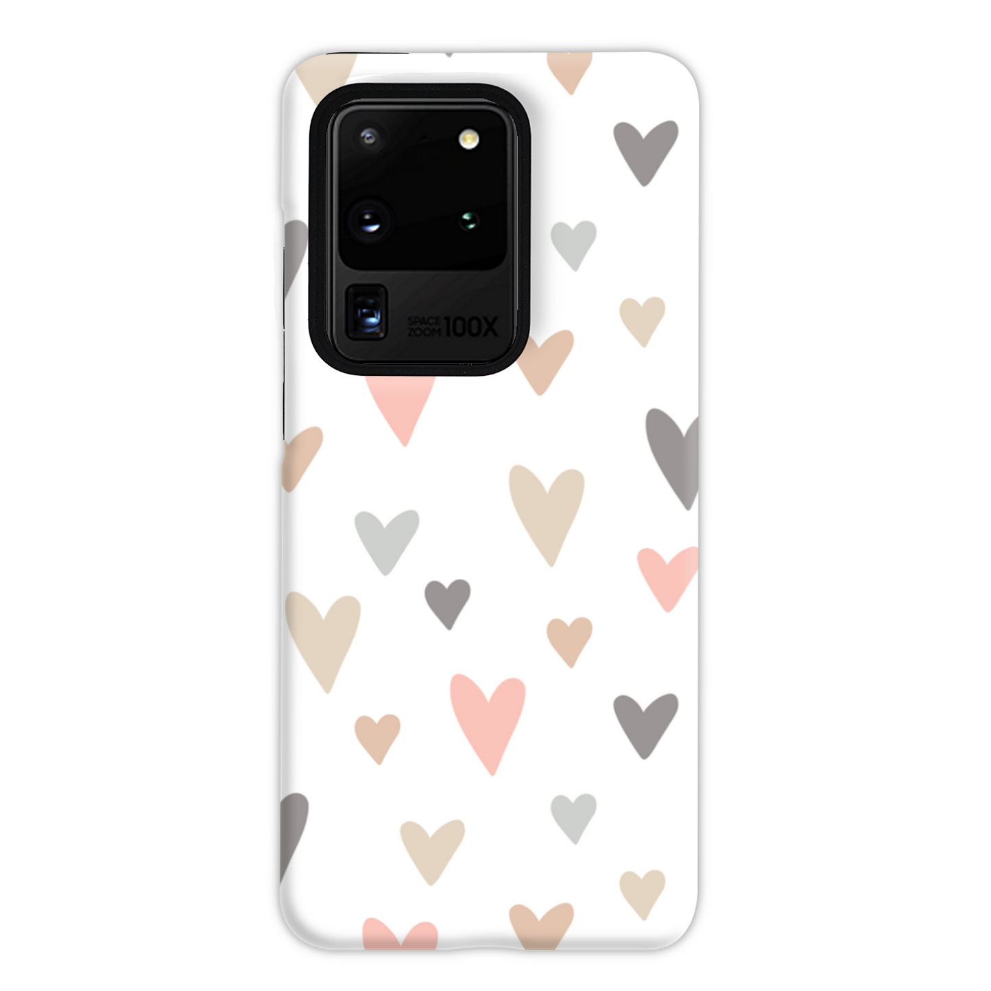 Neutral Hearts Tough Phone Case