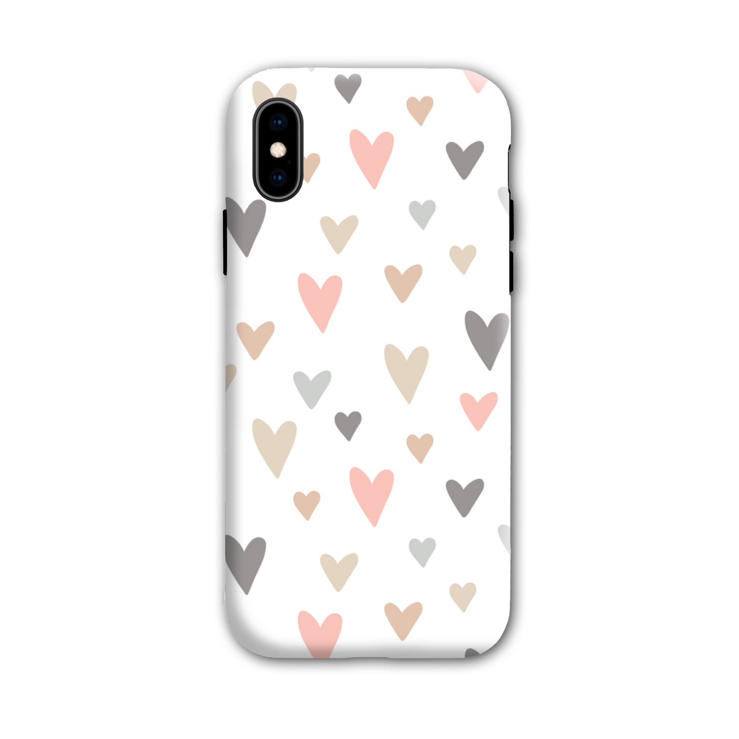 Neutral Hearts Tough Phone Case