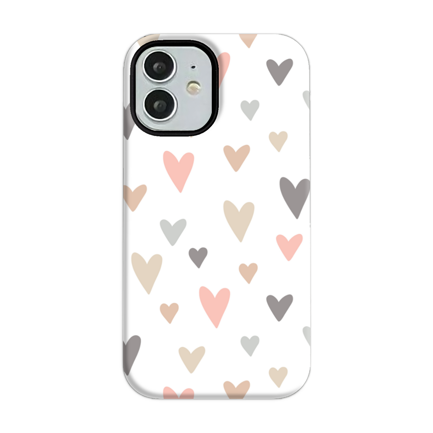 Neutral Hearts Tough Phone Case