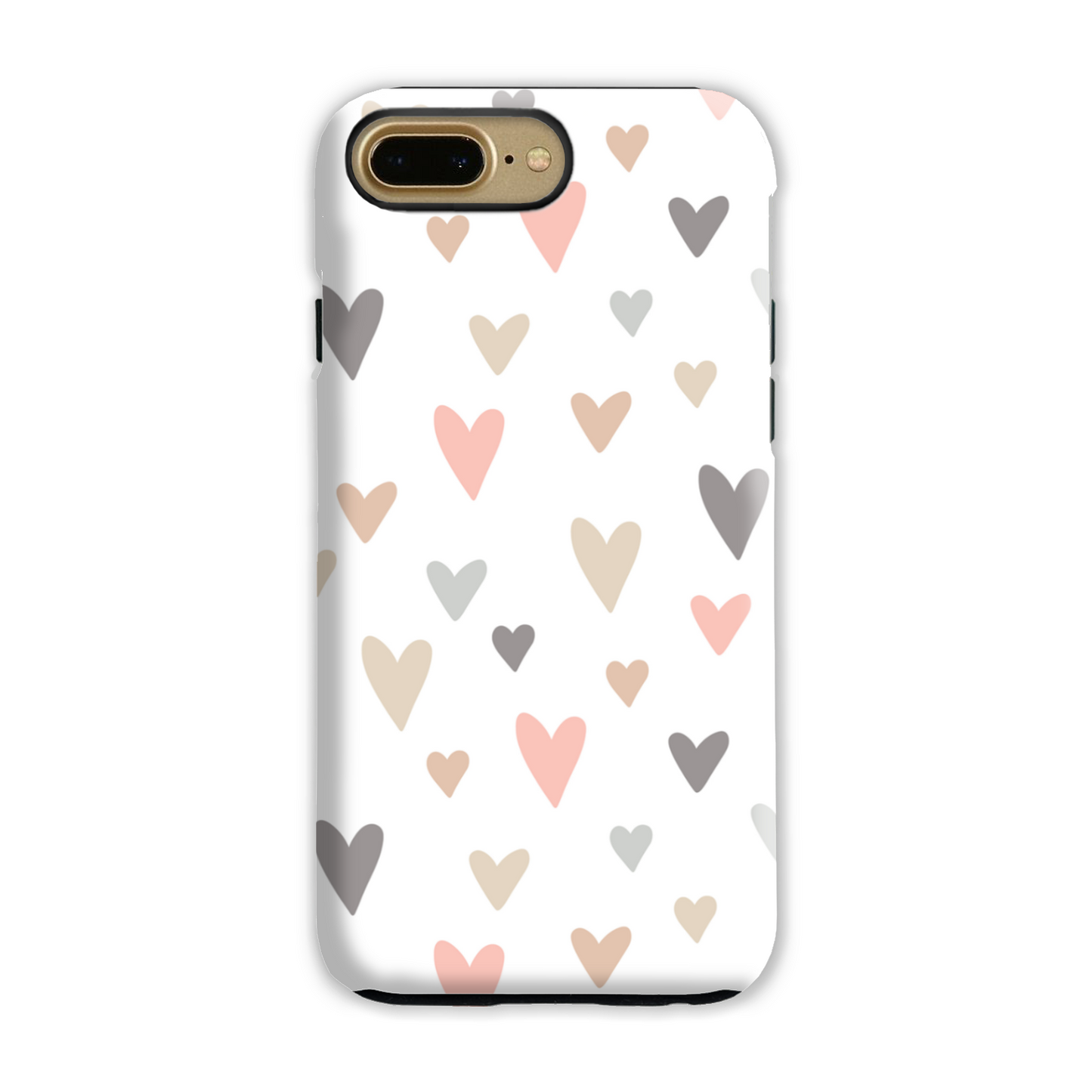 Neutral Hearts Tough Phone Case
