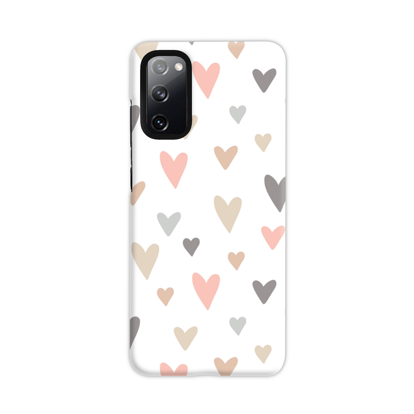 Neutral Hearts Tough Phone Case