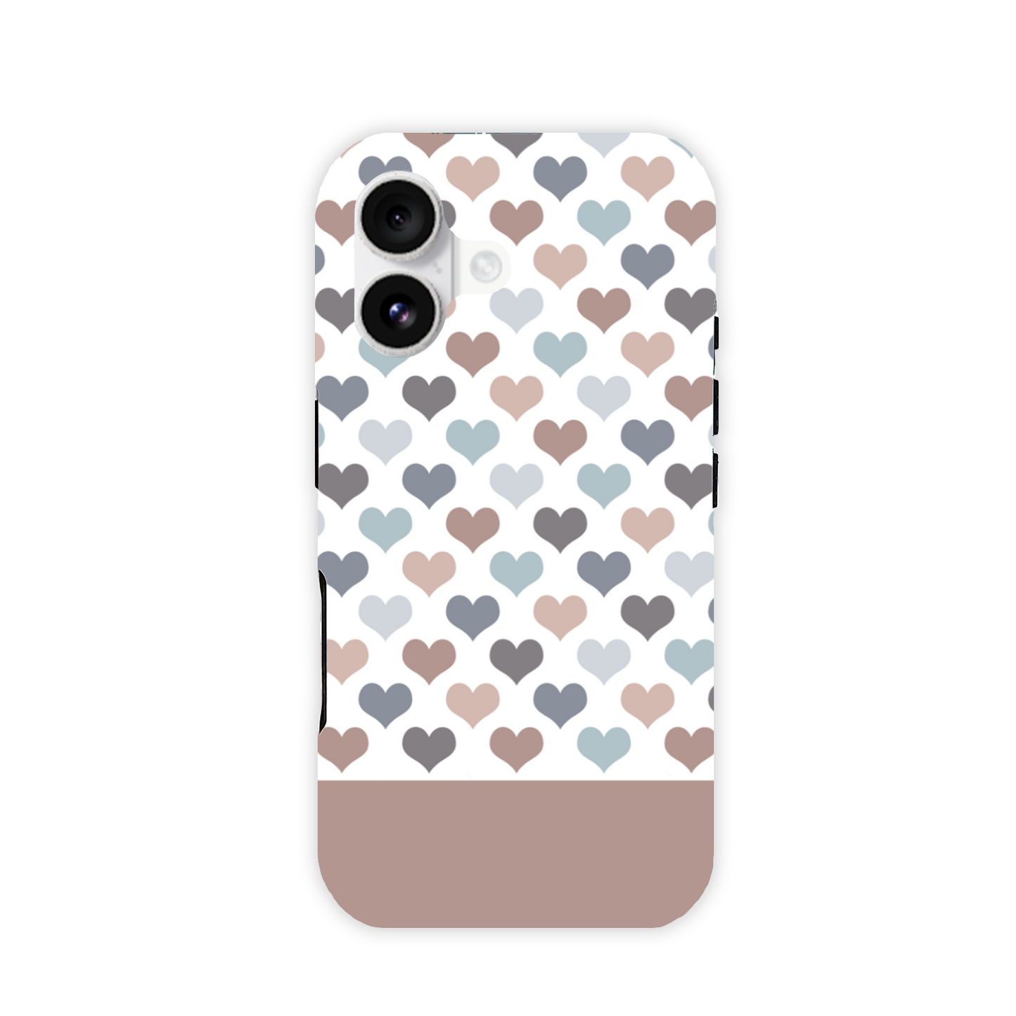 Mocca Hearts Tough Phone Case