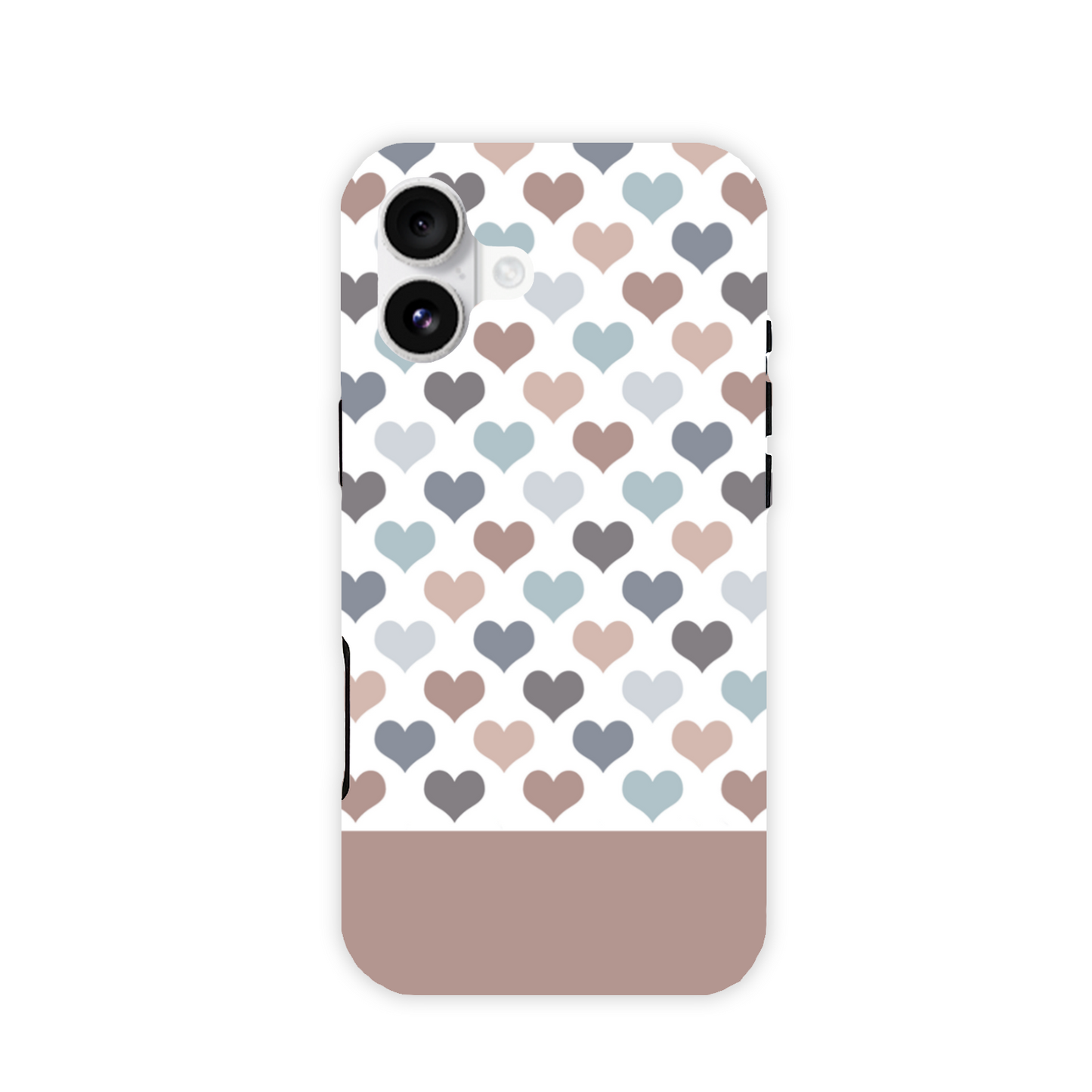 Mocca Hearts Tough Phone Case
