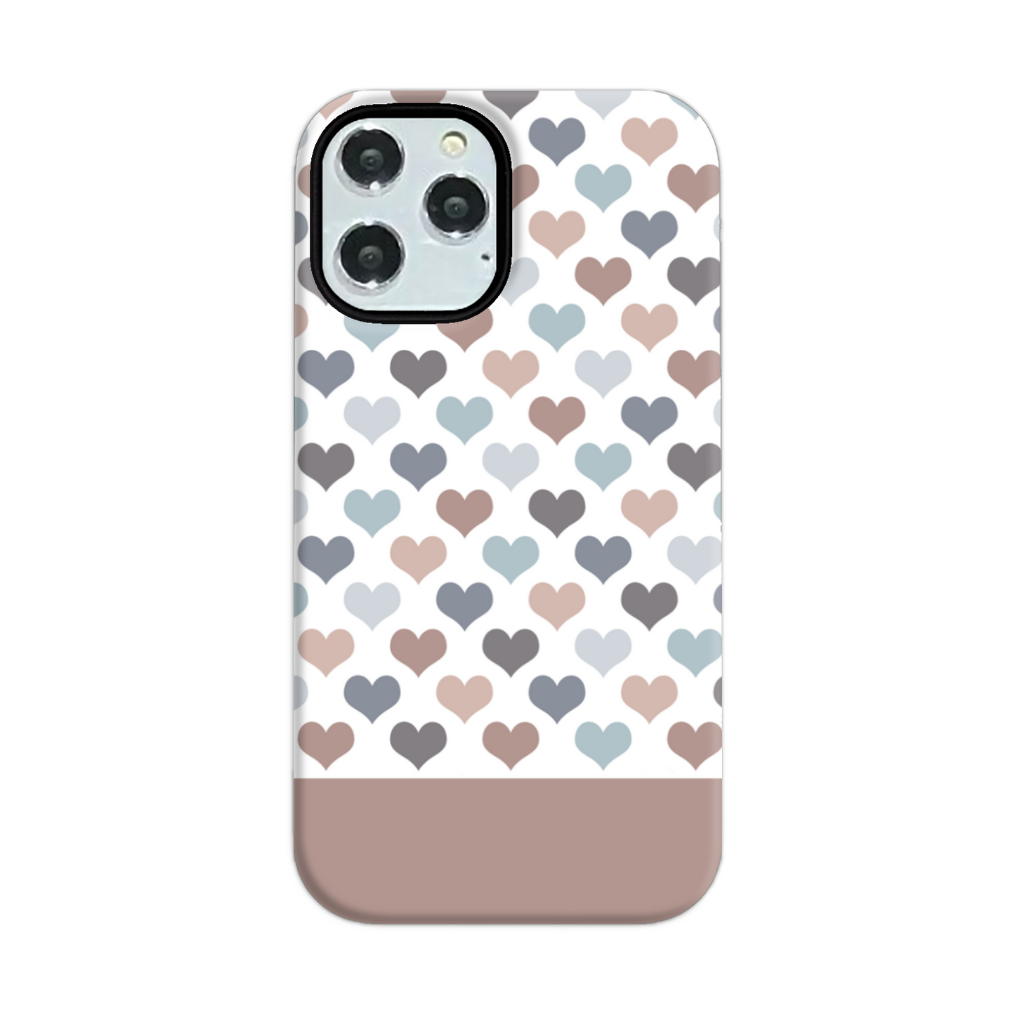 Mocca Hearts Tough Phone Case