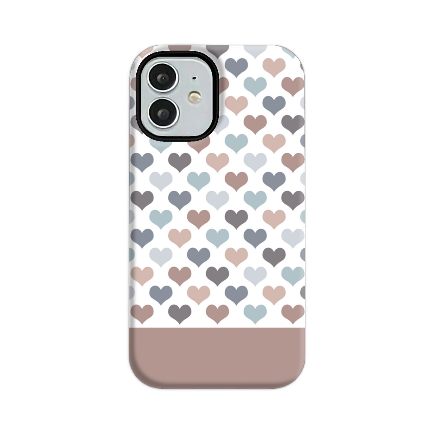 Mocca Hearts Tough Phone Case