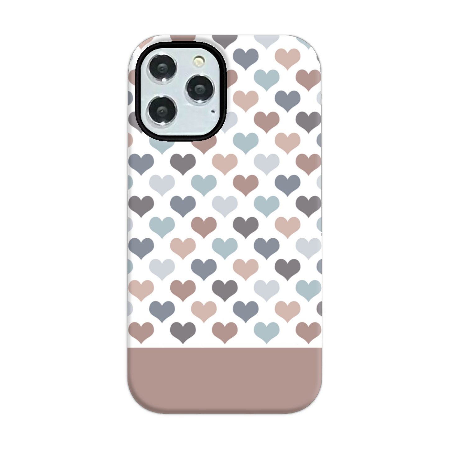 Mocca Hearts Tough Phone Case