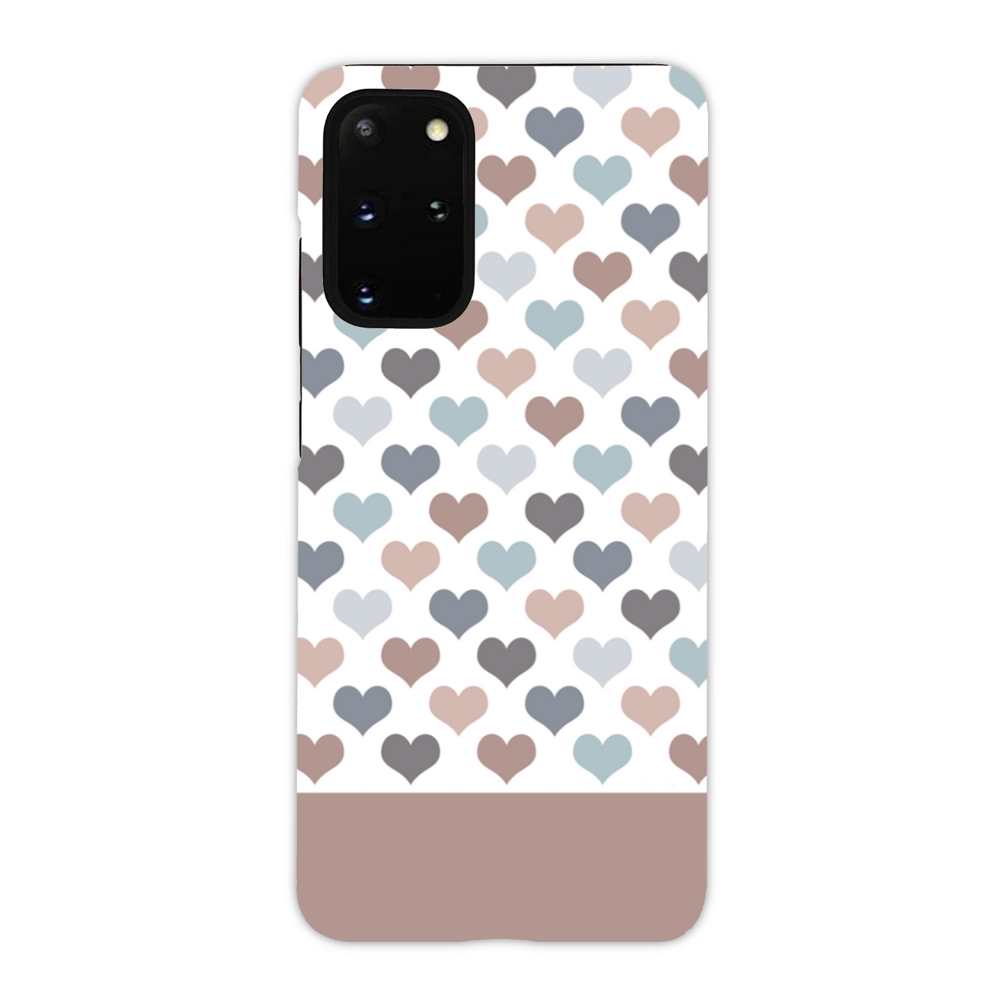 Mocca Hearts Tough Phone Case