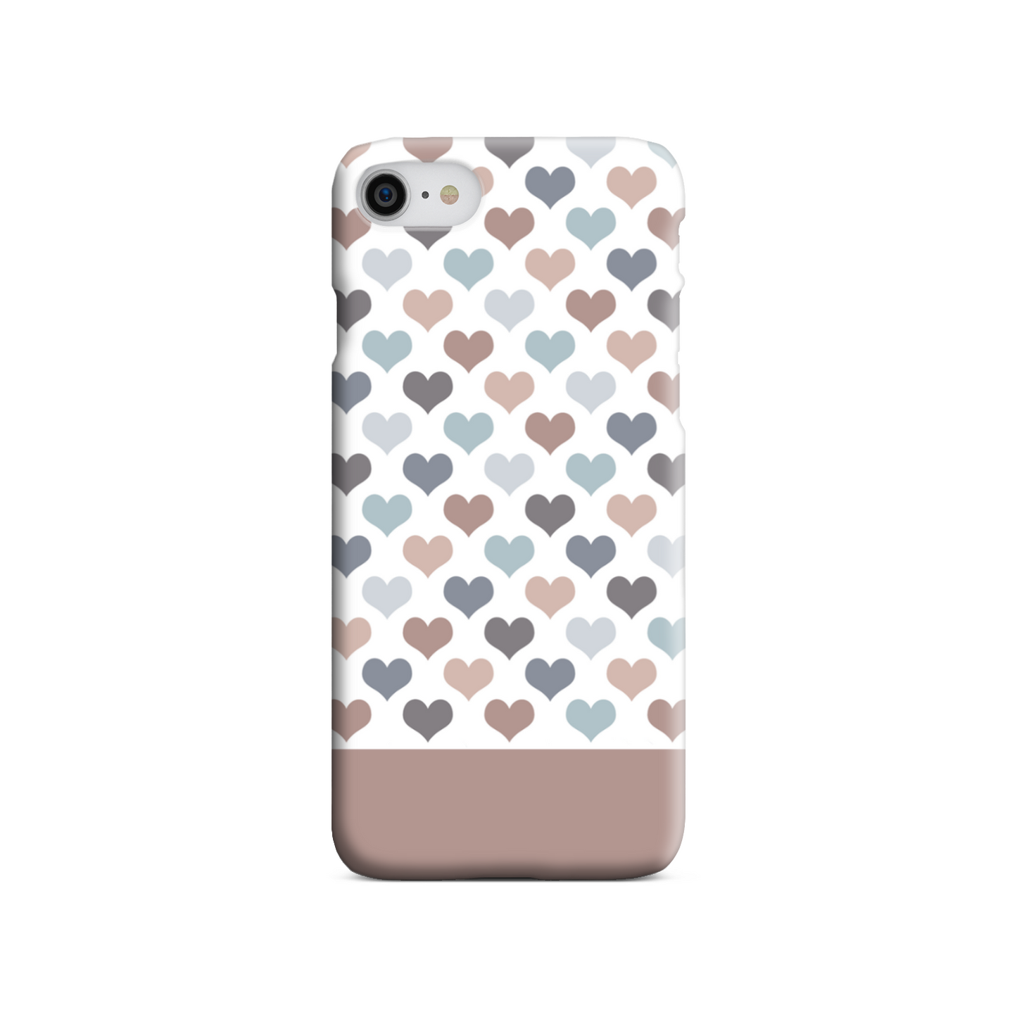 Mocca Hearts Tough Phone Case