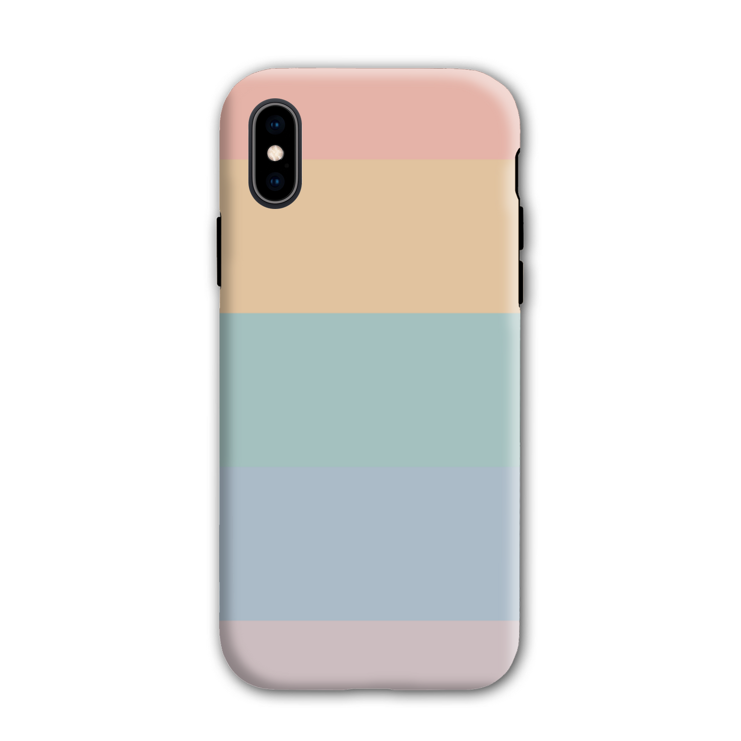 Pastel Rainbow Stripe Tough Phone Case