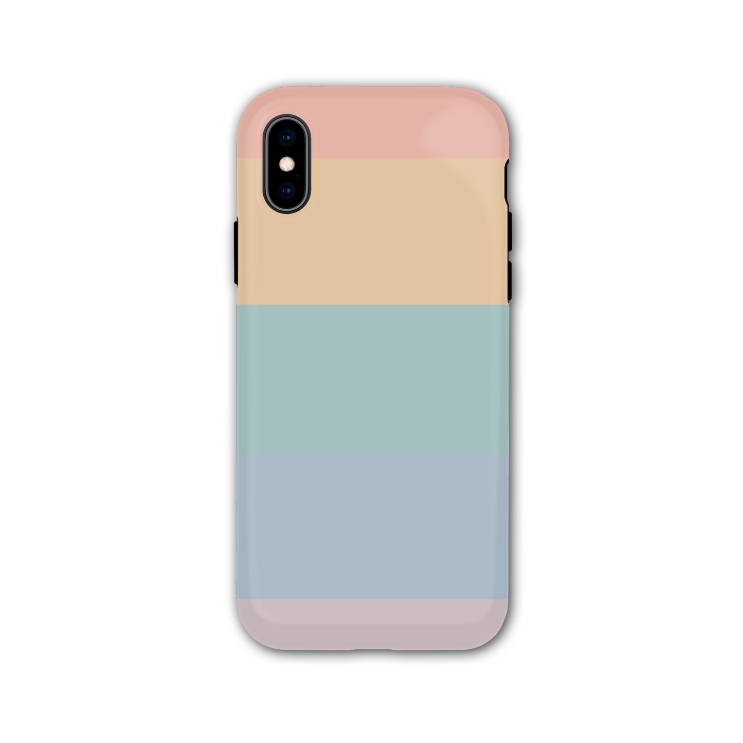 Pastel Rainbow Stripe Tough Phone Case